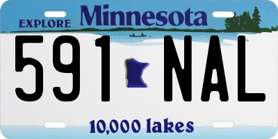MN license plate 591NAL