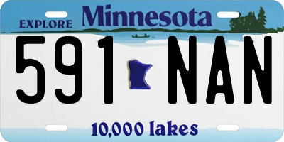 MN license plate 591NAN