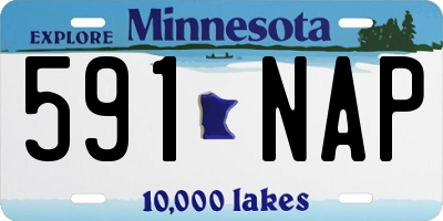 MN license plate 591NAP
