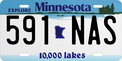 MN license plate 591NAS