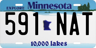 MN license plate 591NAT