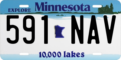 MN license plate 591NAV