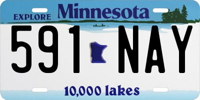 MN license plate 591NAY