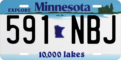 MN license plate 591NBJ