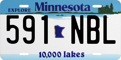 MN license plate 591NBL