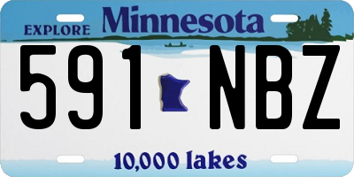 MN license plate 591NBZ