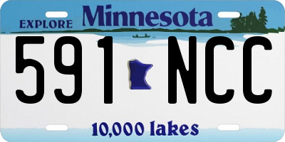 MN license plate 591NCC