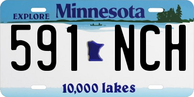 MN license plate 591NCH