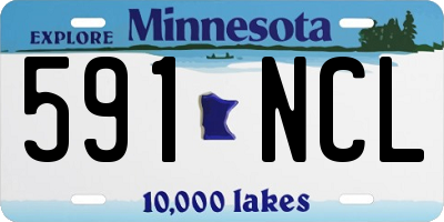 MN license plate 591NCL