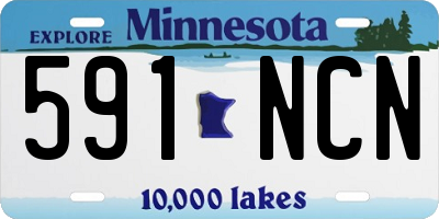 MN license plate 591NCN
