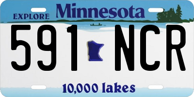 MN license plate 591NCR