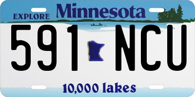 MN license plate 591NCU