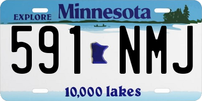 MN license plate 591NMJ