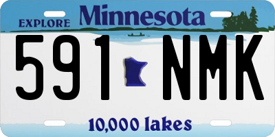 MN license plate 591NMK