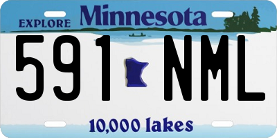 MN license plate 591NML