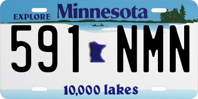 MN license plate 591NMN