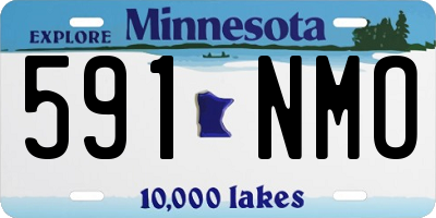 MN license plate 591NMO