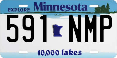 MN license plate 591NMP