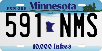 MN license plate 591NMS