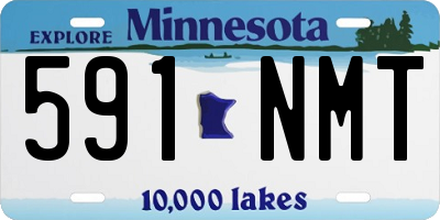 MN license plate 591NMT