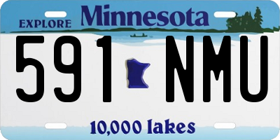 MN license plate 591NMU