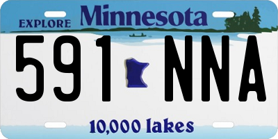 MN license plate 591NNA
