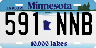 MN license plate 591NNB