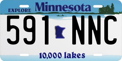 MN license plate 591NNC
