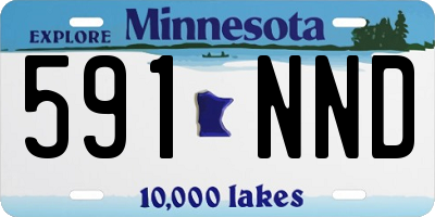 MN license plate 591NND