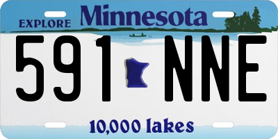 MN license plate 591NNE