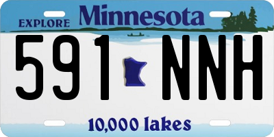 MN license plate 591NNH