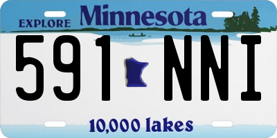 MN license plate 591NNI