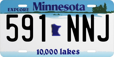 MN license plate 591NNJ
