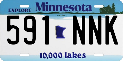 MN license plate 591NNK