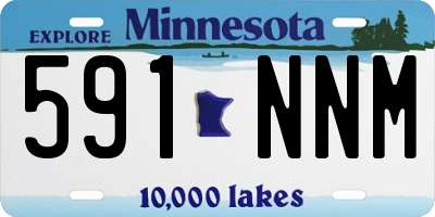 MN license plate 591NNM