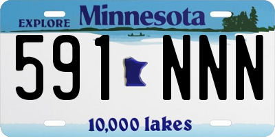 MN license plate 591NNN