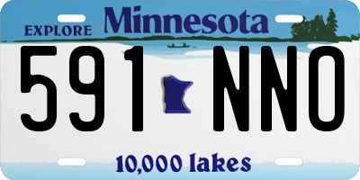 MN license plate 591NNO