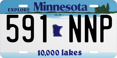MN license plate 591NNP