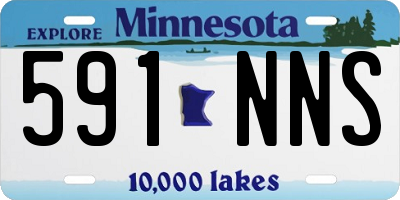 MN license plate 591NNS