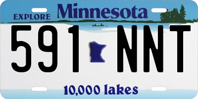 MN license plate 591NNT