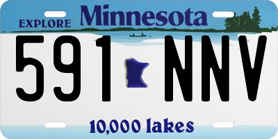 MN license plate 591NNV