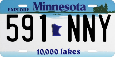 MN license plate 591NNY