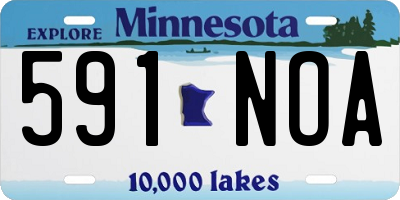 MN license plate 591NOA