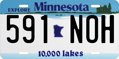 MN license plate 591NOH