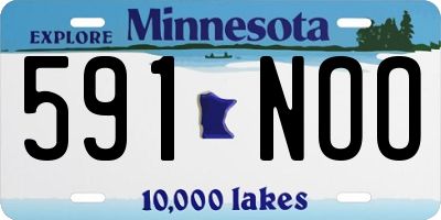 MN license plate 591NOO