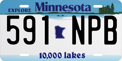 MN license plate 591NPB