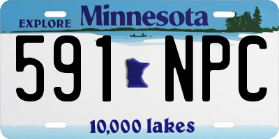 MN license plate 591NPC