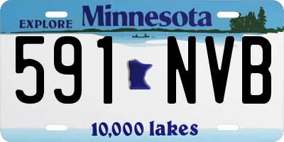 MN license plate 591NVB
