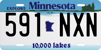 MN license plate 591NXN