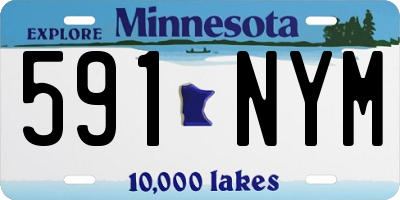 MN license plate 591NYM